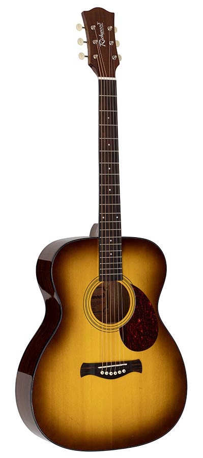 Richwood HSA-40-HB Heritage Series auditorium gitaar met massief sparren bovenblad, edge honeyburst