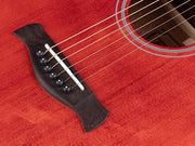 Richwood HSDS-42-TRD Heritage Series dreadnought gitaar met massief sparren bovenblad, transparant rood