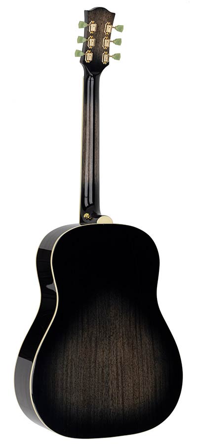 Richwood HSDS-42-TBK Heritage Series dreadnought gitaar met massief sparren bovenblad, transparant zwart
