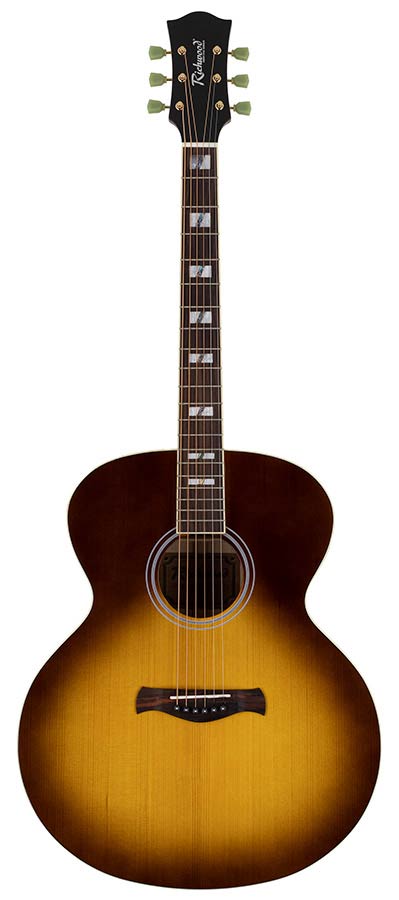 Richwood HSJS-42-HB Heritage Series jumbo gitaar met massief sparren bovenblad, honeyburst