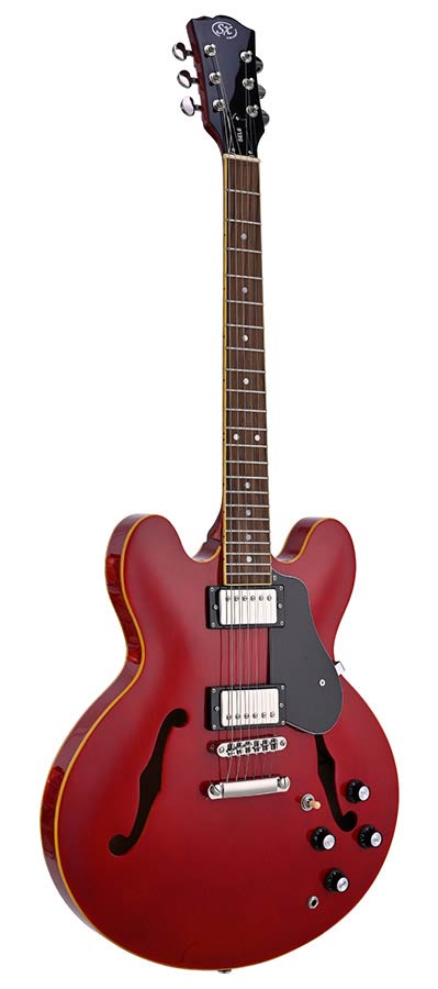 SX SEL6/TRD Semi-Hollow elektrische gitaar
