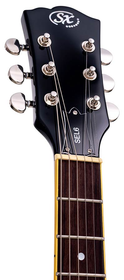 SX SEL6/GBU semi-hollow elektrische gitaar glitter blue