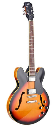 SX SEL6/VS semi-hollow elektrische gitaar vintage sunburst
