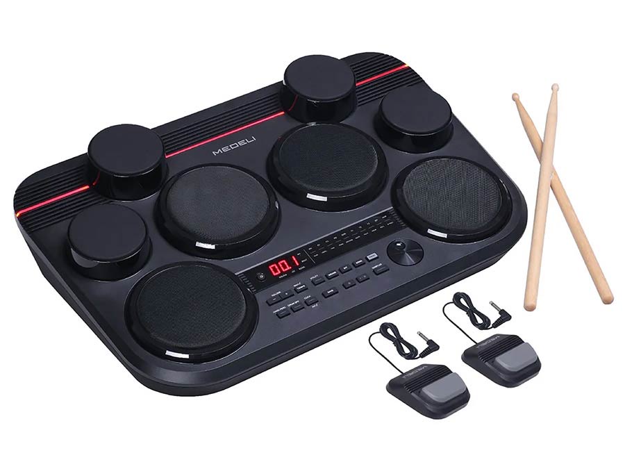 Medeli DD325 draagbare elektronische Tafel-Drumkit