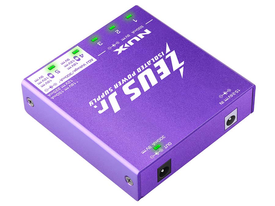 NUX ZEUS Jr. volledig geïsoleerde pedalboardvoeding