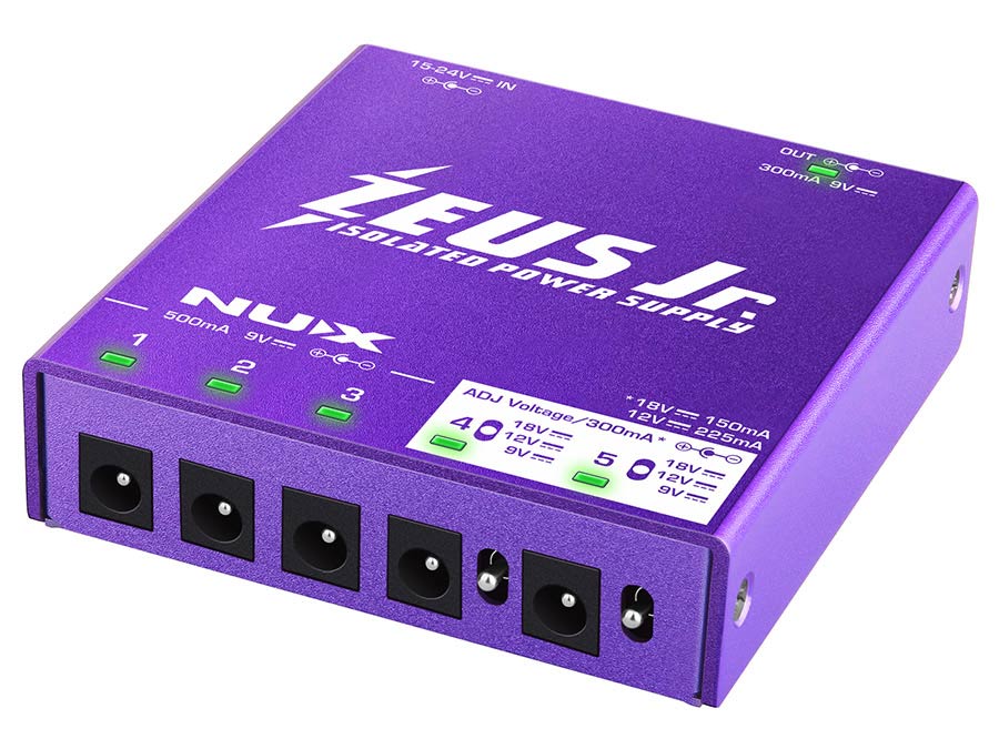 NUX ZEUS Jr. volledig geïsoleerde pedalboardvoeding