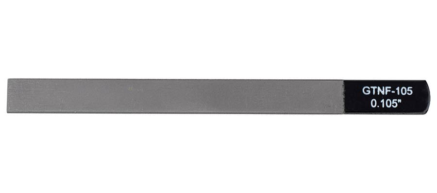 Boston GTNF-105 gauged nut slotting file 0.105" (2.65mm) 150x12mm, 65Mn carbon steel HRC 35-55 hardness