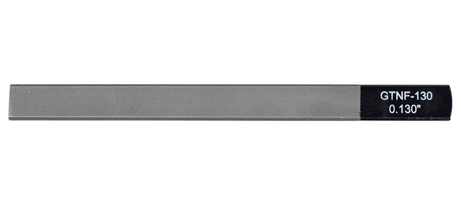 Boston GTNF-130 gauged nut slotting file 0.130" (3.30mm) 150x12mm, 65Mn carbon steel HRC 35-55 hardness