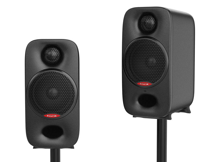 NUX: studio monitor set, Axon 3, 90watt RMS, 3" woofers + 3/4" tweeters, compact, inclusief draagtas