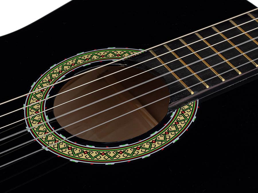 Martinez: Klassieke Gitaar Mensuur: 4/4, Zwart