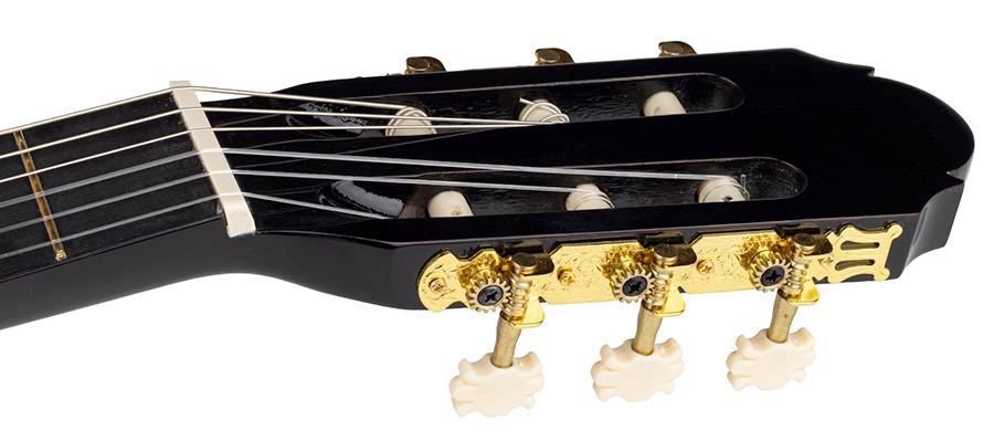 Martinez: Klassieke Gitaar Mensuur: 4/4, Zwart
