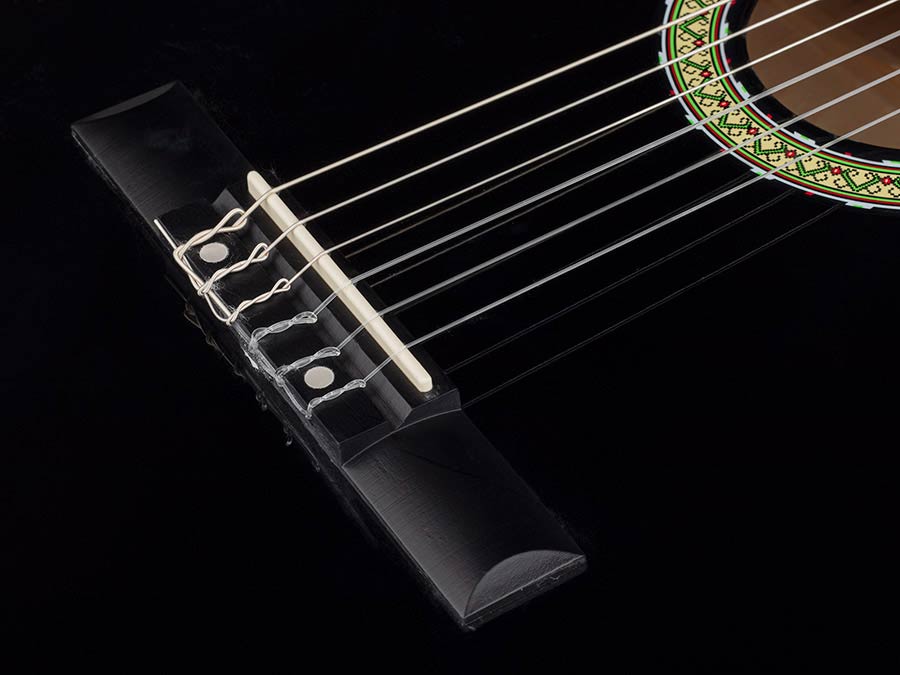 Martinez: Klassieke Gitaar Mensuur: 3/4, Zwart