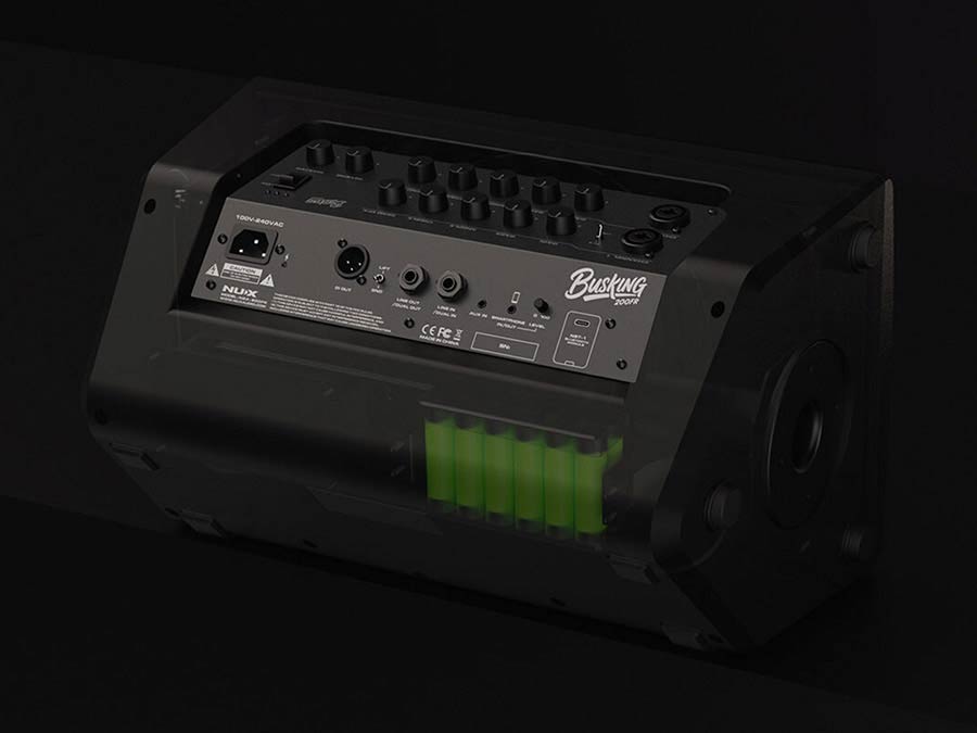 NUX Busking 200FR accu FRFR-speaker met Bluetooth