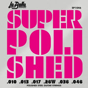 La Bella SP1046 Super Polished gepolijste elektrische gitaarsnaren, 010-046