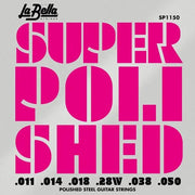 La Bella SP1150 Super Polished gepolijste elektrische gitaarsnaren, 011-050