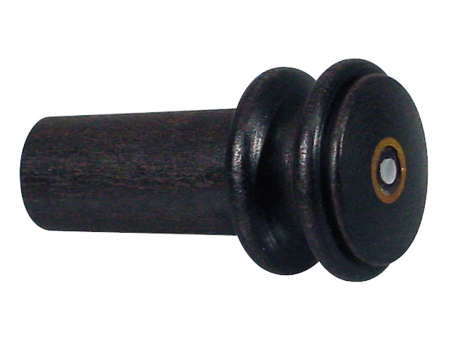 Boston 334-E eindknop, ebbenhout, met parisian oog, 1-pack