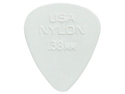 Dunlop 44-R-38 Nylon Standard Plectra 0.38 mm Wit