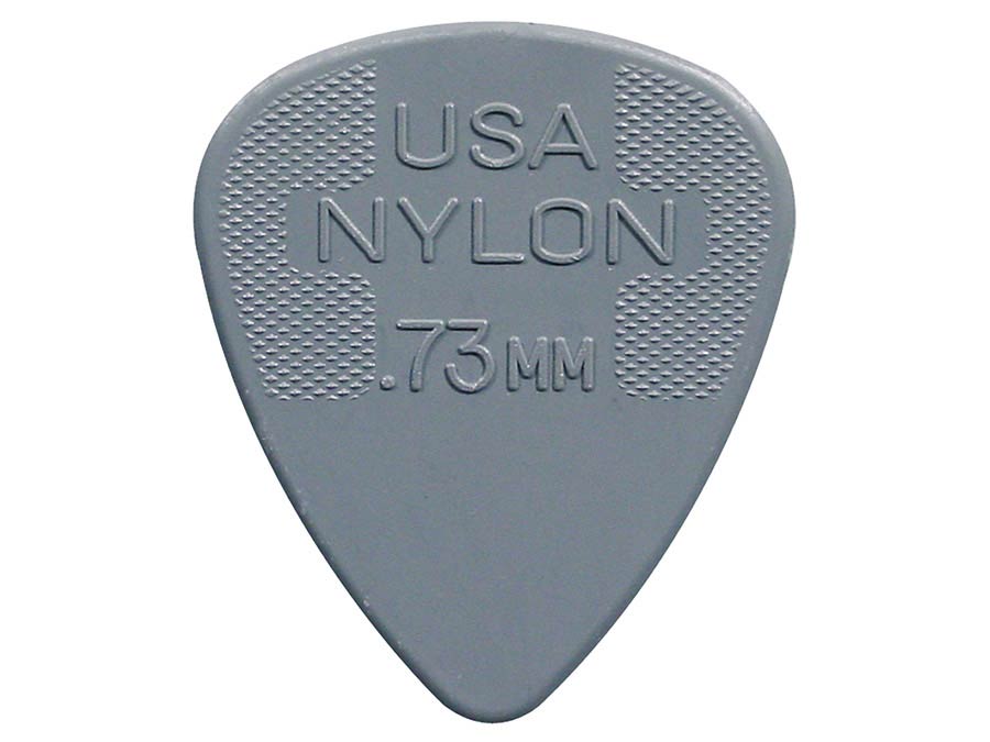 Dunlop 44-R-73 Nylon Standard Plectra 0.73 mm Grijs