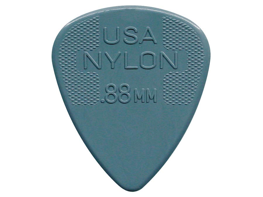 Dunlop 44-R-88 Nylon Standard Plectra 0.88 mm Donkergrijs