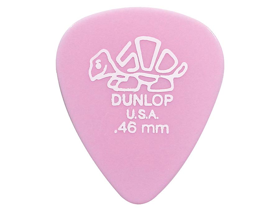 Dunlop 41-R-46 Delrin-500 Plectra 0.46 mm Lichtroze