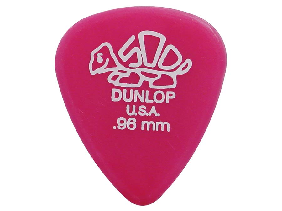 Dunlop 41-R-96 Delrin-500 Plectra 0.96 mm Donkerroze