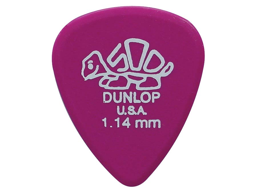 Dunlop 41-R-114 Delrin-500 Plectra 1.14 mm Magenta
