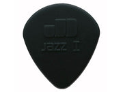 Dunlop 47-R-1S Nylon Jazz Plectra 1.10 mm Stiffo Nylon, Zwart, Afgeronde Punt