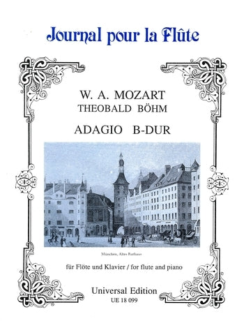 Mozart: Adagio B-Dur aus KV 332 Band 20 (Dwarsfluit, Piano)