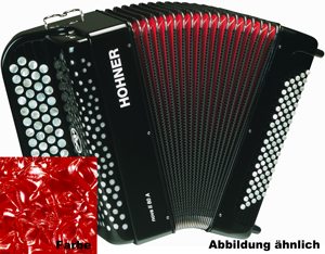 Hohner Akkordeon, Nova II 80A rot, C-Griff, – HOA1243