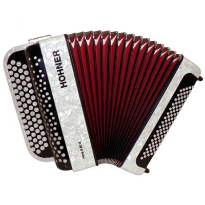 Hohner Accordeon, Nova II 60A, Wit, C-Griff – HOA1231