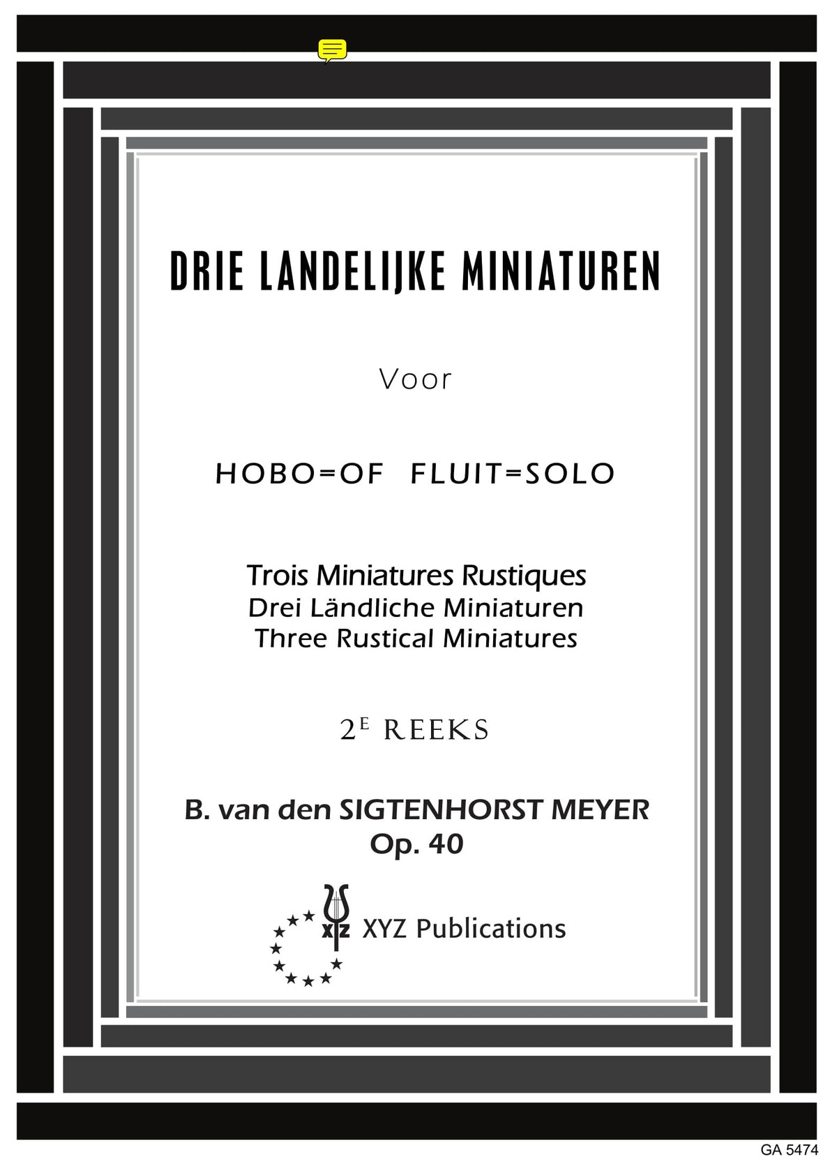 3 Landelijke Miniaturen 2 Opus 40
