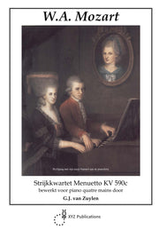 Mozart: Menuet Kv590C (Piano, 4 Hands)