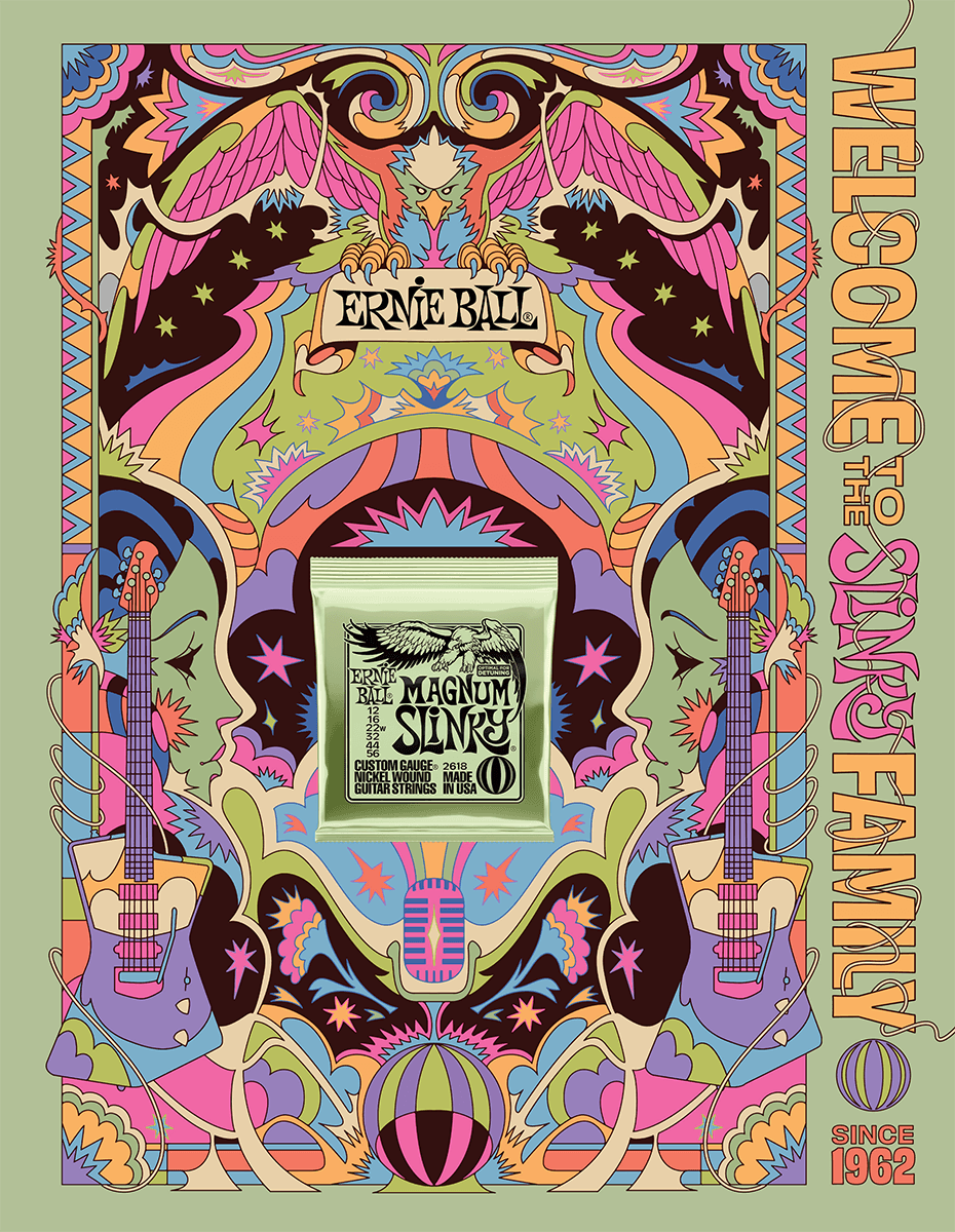 Ernie Ball Poster Ernie Ball Slinky 2022 Format A0 - Magnum