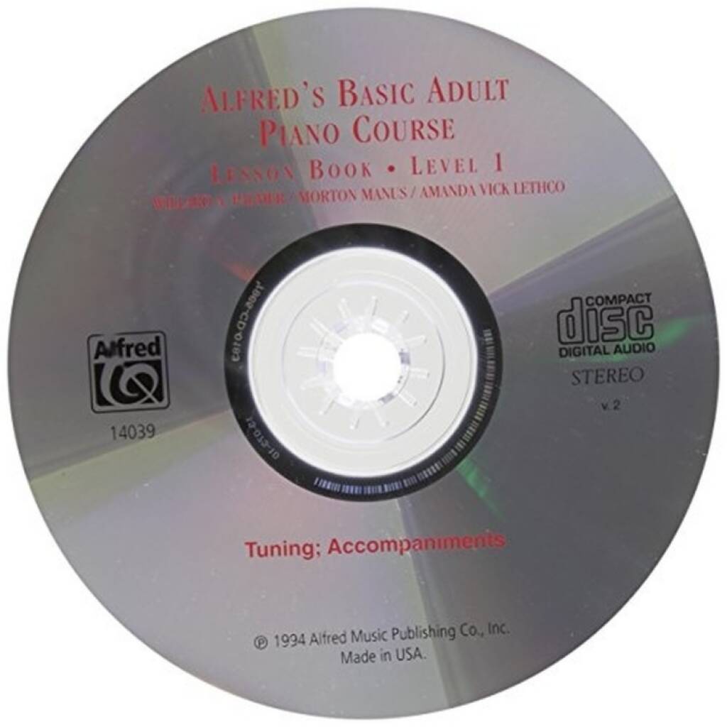 Alfreds Basic Adult Piano Course Lesson Book 1 CD