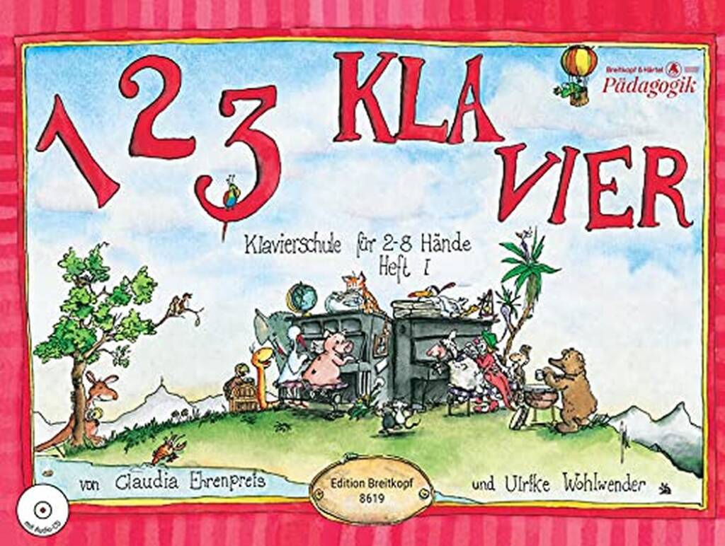Ehrenpreis: 1 2 3 Klavier - Klavierschule 1