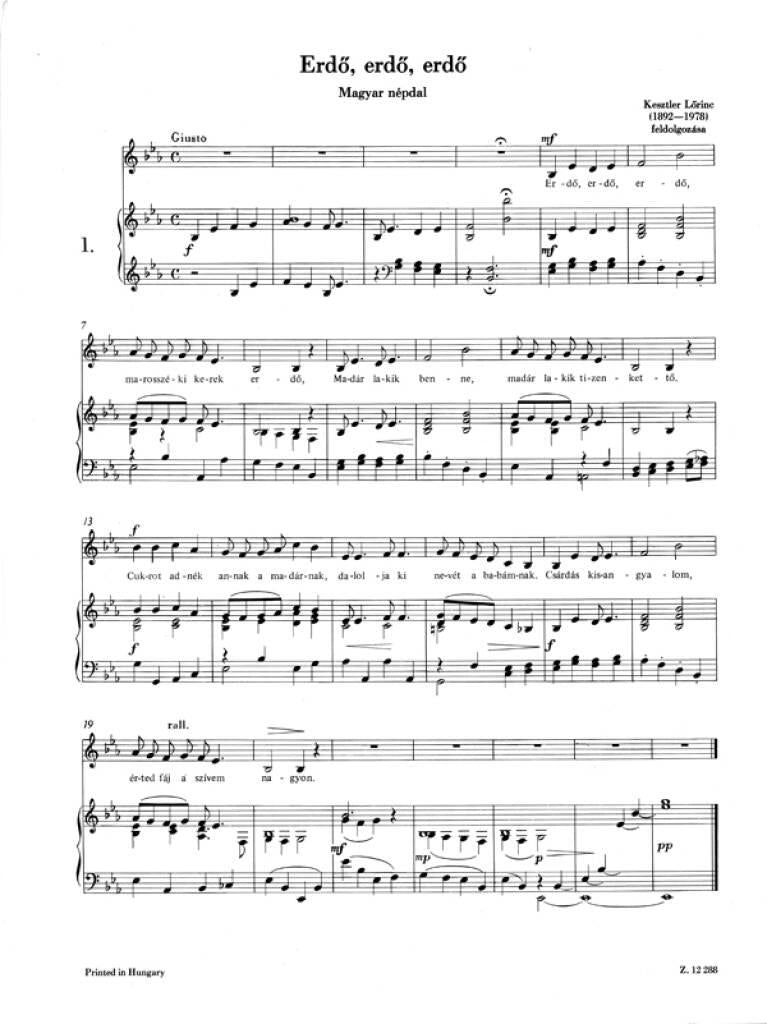 Miklos György Kerenyi: Gesangschule III