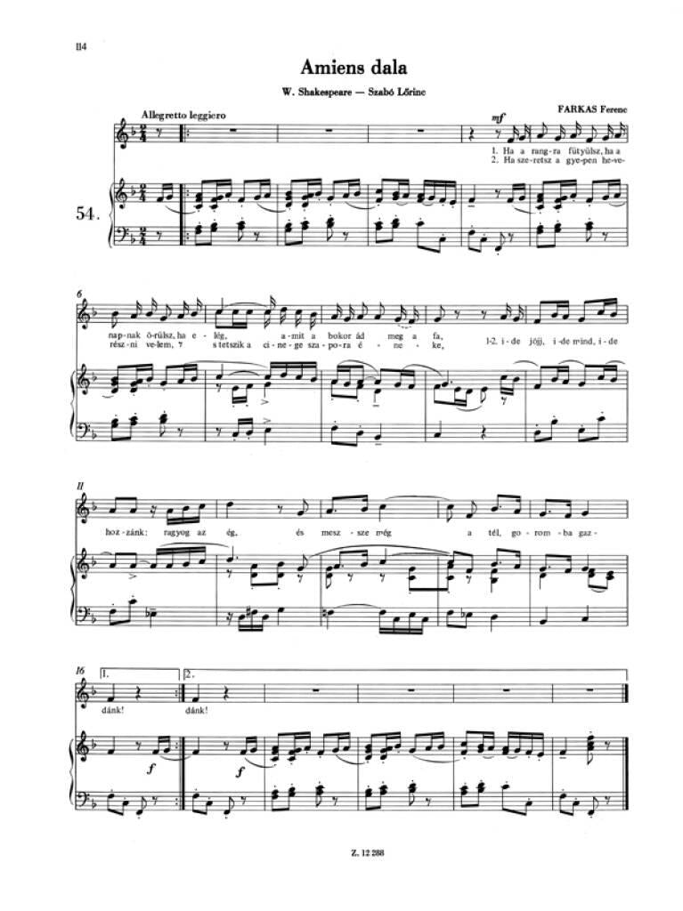 Miklos György Kerenyi: Gesangschule III