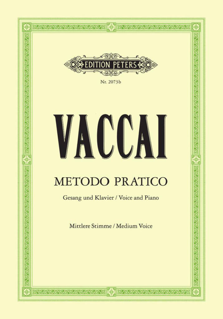Vaccai: Metodo Pratico di Canto Italiano (Mezzo-Sopraan/Medium Voice)