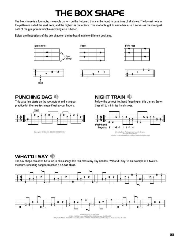 Hal Leonard Left-Handed Bass Tab Method Book 1