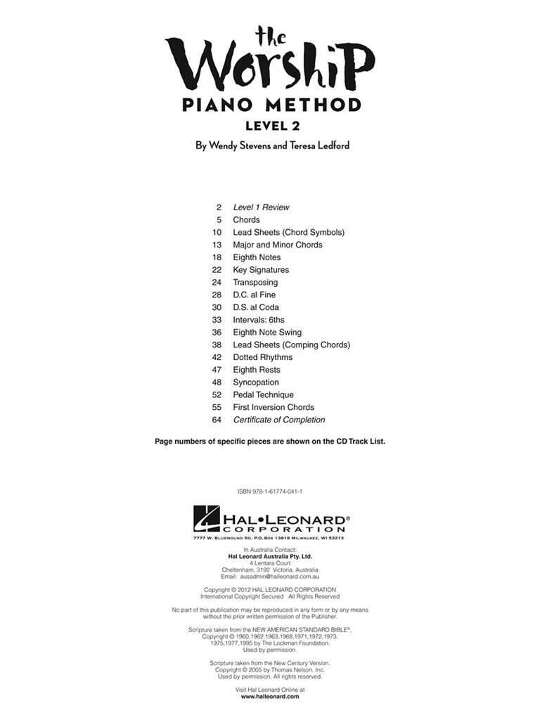 The Worship Piano Method 2