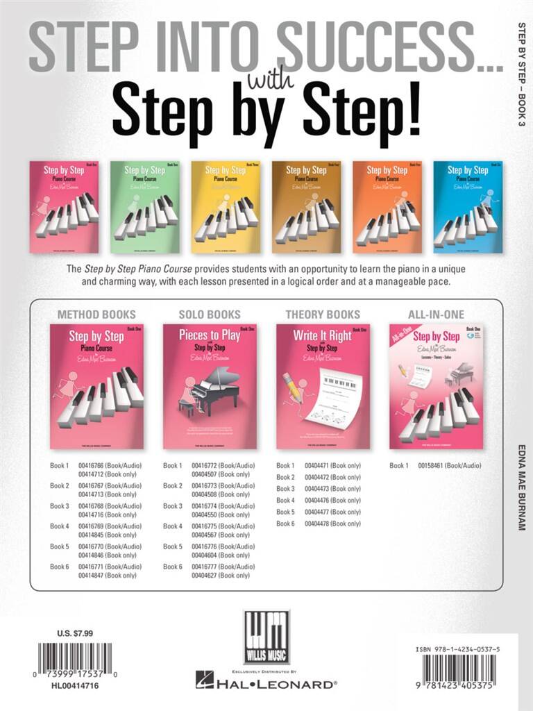 Edna Mae Burman Piano Course Book 3