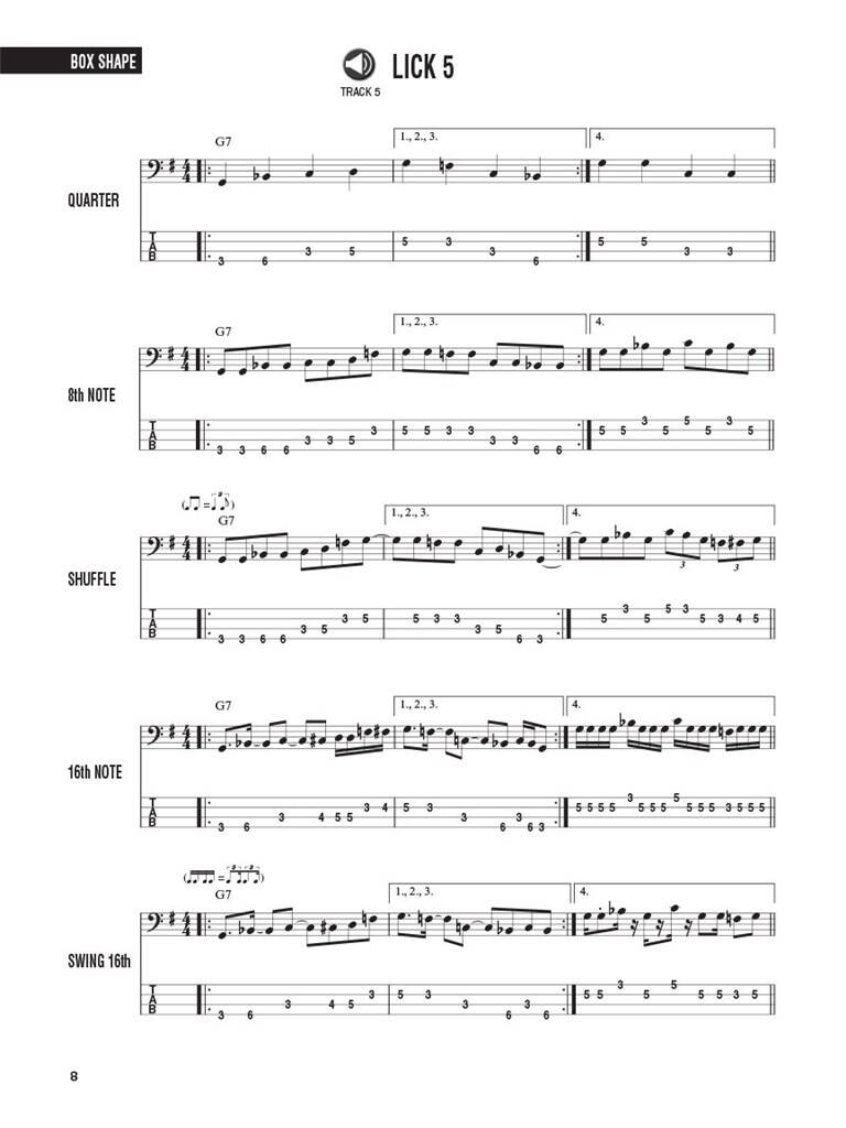 Hal Leonard Bass Method-  Bass Licks