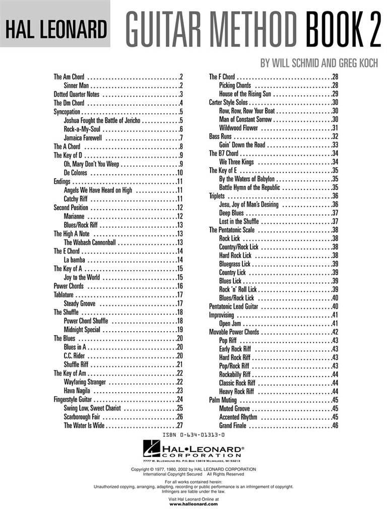 Hal Leonard Guitar Method Book 2 Second Edition