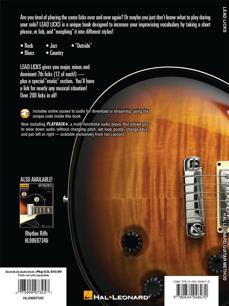 Hal Leonard Guitar Method: Lead Licks