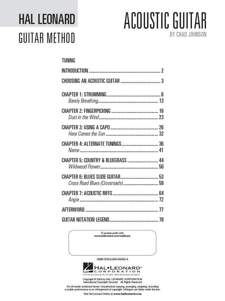 The Hal Leonard Acoustic Guitar Method