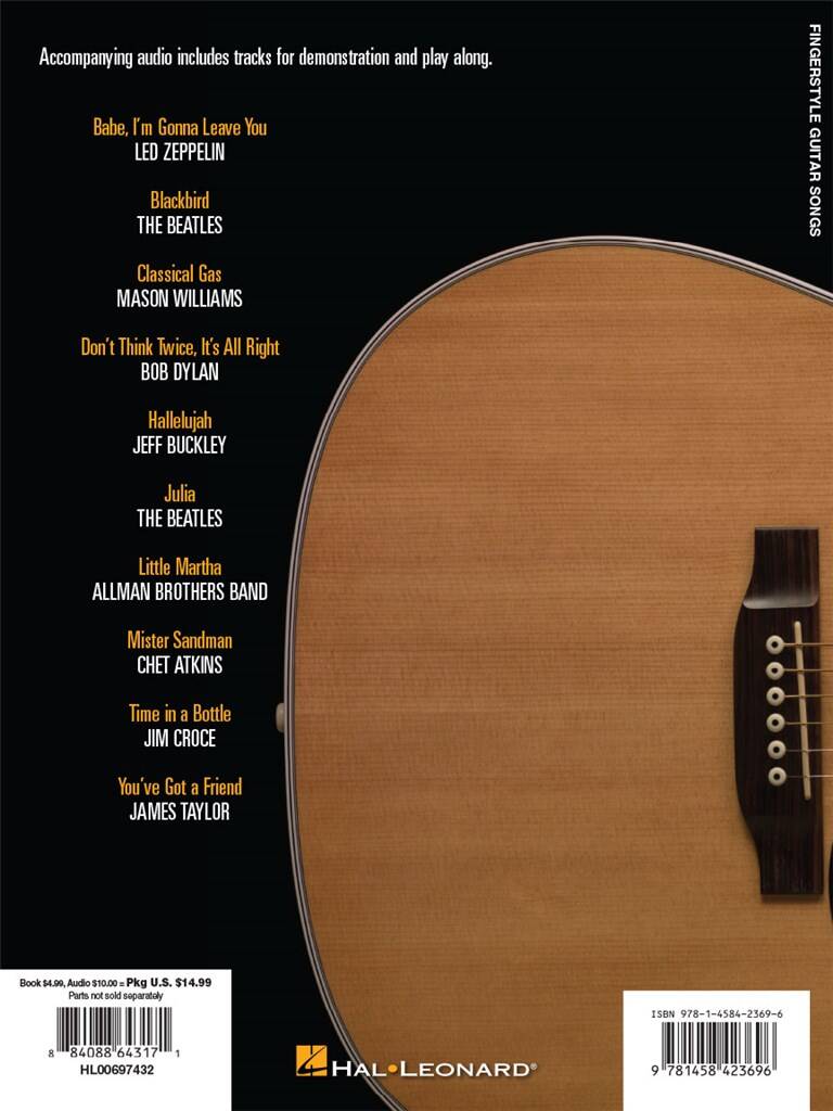 Hal Leonard Guitar Method Supplement: Fingerstyle Guitar Songs