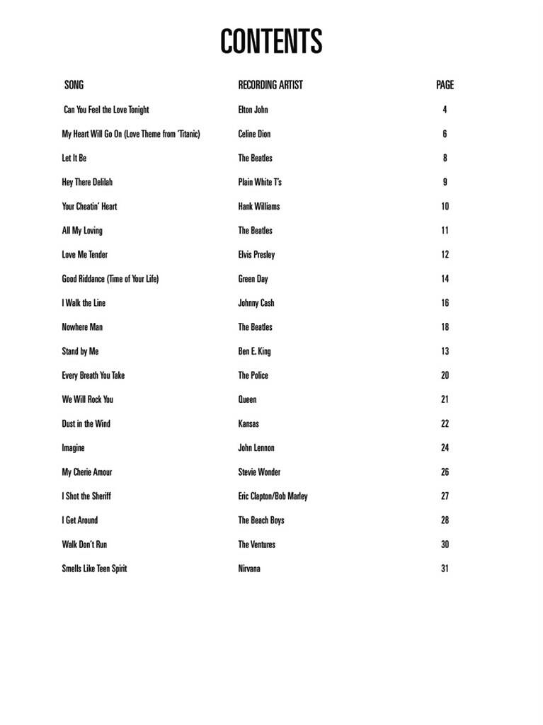 Easy Pop Melodies (Third Edition)