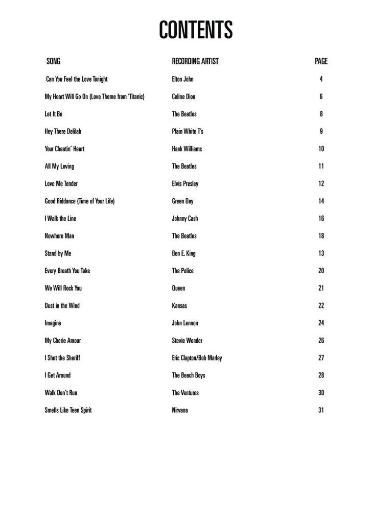 Easy Pop Melodies (Third Edition)