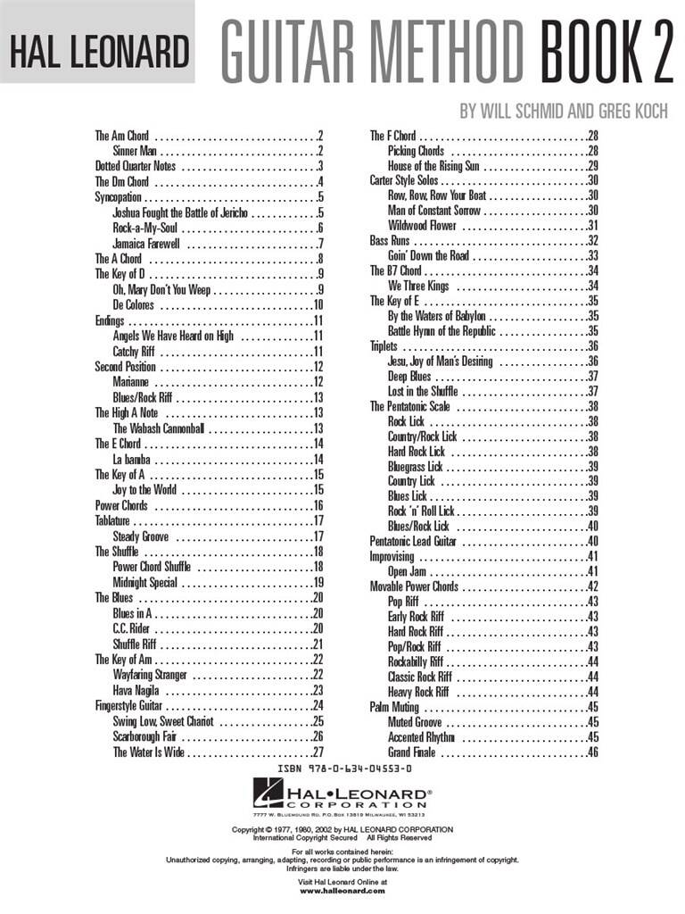 Hal Leonard Guitar Method Book 2 Second Edition