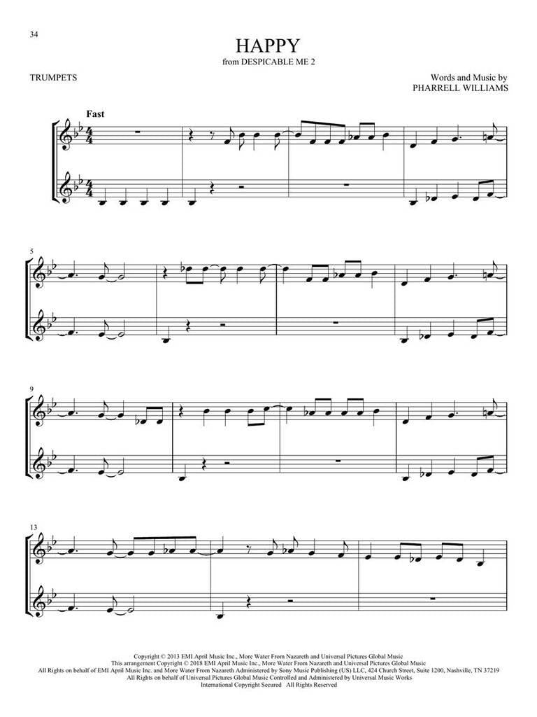 First 50 Duets for Two Trumpets (Trompetduet) [stack-source:hl01297742_5.jpg]